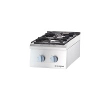 2-burner gas counter top range 400x700 8, 5 kW - G30/31