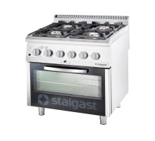 4-burner gas range 800x700x850 with electric oven (800) 20, 5+7 kW (3heating systems) - G20 (GZ50)