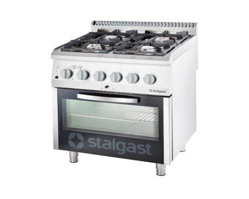 4-burner gas range g30 (propan-butan) with electric oven 24 kw (set), Stalgast, 9715330