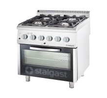 4-burner gas range 800x700x850 with electric oven 20, 5+7 kW (static) - G20 (GZ50)