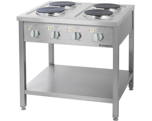 4-burner free standing electric range 4x2, 6 kw, Stalgast, 979500