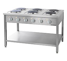 Free standing electric range 6x2, 6 kw, Stalgast, 979600