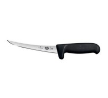 Fibrox, safety grip boning knife, normal edge, 12 cm, black, Victorinox, 5.6603.12M