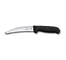 Fibrox, gut and tripe knife, thickened blunt bulb tip, 15 cm, black, Victorinox, 5.6903.15