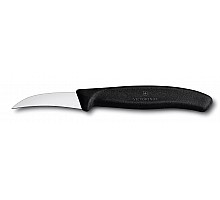 Swiss classic, shaping knife, 6 cm, black, Victorinox, 6.7503