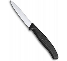 Swiss classic, paring knife, 10 cm, black, Victorinox, 6.7606