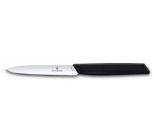 Pairing knife, straight edge, 10 cm, black, Victorinox, 6.9003.10