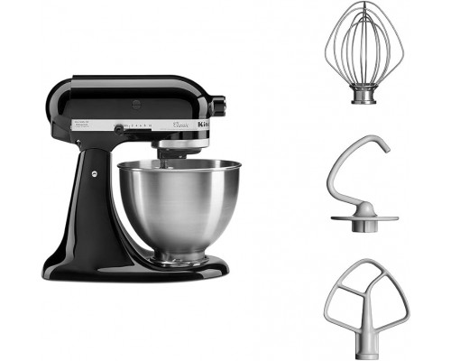 KitchenAid 5K45SSEOB 4.3 л планетарный настольный миксер