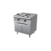 Electric fryer 2x15l on a closed cabinet base, Kromet, 700.FE-2x15f