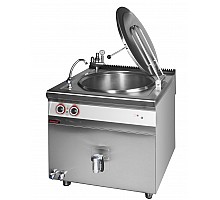 Indirect electric cooking kettle 150l 18.5kw, Kromet, 900.BEK-150