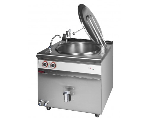 Indirect electric cooking kettle 150l 18.5kw, Kromet, 900.BEK-150