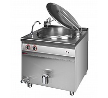 Indirect electric cooking kettle 200l 24.5kw, Kromet, 900.BEK-200