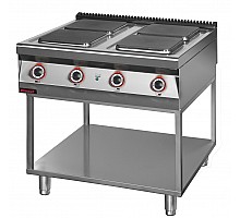 4-plate electric cooker 900 mm 4x4.0 kw on a skeleton base, Kromet, 900.KE-4.T