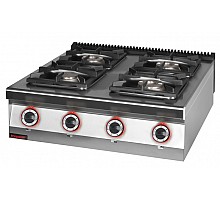 4-burner gas stove 1x4.5kw + 1x7.5kw + 2x9.0 kw, Kromet,  900.KG-4