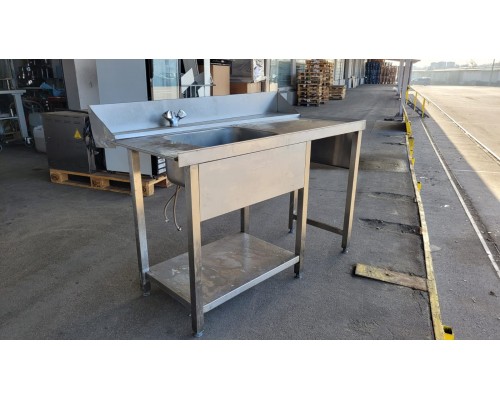 Used! Table with one sink NOVAMETA PX0-PL0-140/70/90