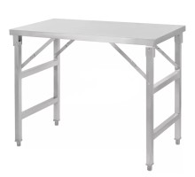 Центральный складной стол из нержавеющей стали S-80 cm G-60 cm H-85 cm N