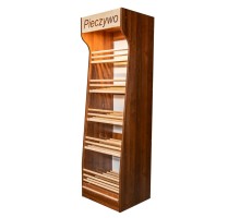 Maizes plaukts T H-200cm L-60cm G-50cm plexi LED apgaismojums rieksts eco N