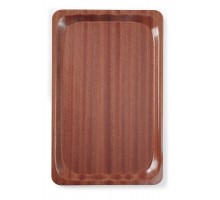 Serving tray, rectangular, non-slip, laminated, HENDI, GN 1/1, Mahogany, 325x530mm, 507216