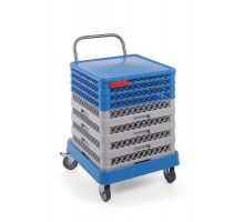 Trolley for dishwasher racks with handle, HENDI, 575x545x(H)920mm, 877197
