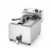 Deep fryer Profi Line with drain tap, 8 l, HENDI, Profi Line, 8L, Light grey, 230V/3500W, 305x515x(H)354mm, 209202