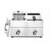 Induction deep fryer with drain tap - 2 x 8 l, HENDI, Profi Line, 16L, 230V/7000W, 577x609x(H)410mm, 215029