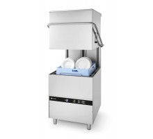 Hood dishwasher 50x50 - electromechanical control, HENDI, 400V/8600W, 745x900x(H)1406mm, 230312