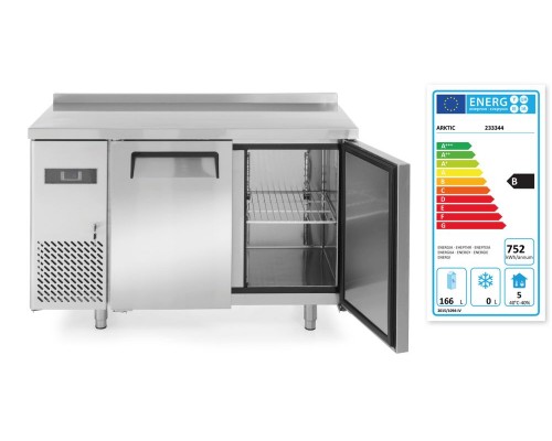 2-durvju aukstumgalds Kitchen Line 600 ar agregāta novietojumu sānos, Arktic, Kitchen Line, 166L, 230V/300W, 1200x600x(H)886mm, 233344