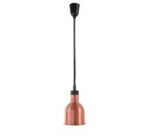 Cilindra formas lampa ēdienu siltuma uzturēšanai ar regulējamu augstumu, HENDI, Vara krāsas, 230V/250W, ø175x(H)250mm, 273890