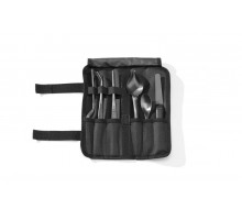 Chef plating set, 6 pcs, black, HENDI, 255x25x(H)100mm, 400074