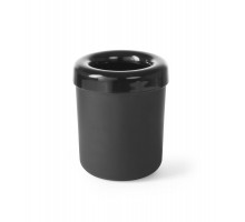 Tabletop litterbin or cutlery holder, HENDI, Black, ø130x(H)160mm, 421574