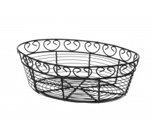 Wire basket deco oval, HENDI, 255x160x(H)80mm, 425879