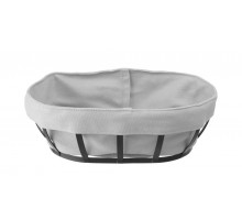 Bakery basket with bag, HENDI, oval, 250x160x(H)75mm, 427125
