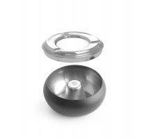Bowl ashtray black, HENDI, ø105x(H)58mm, 440230