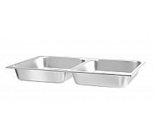 Food pan GN 1/1, with 2 compartments, HENDI, 7,5L, 530x325x(H)65mm, 470190