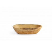 Olive wood bowl oblong, HENDI, 205x95x(H)50mm, 505335