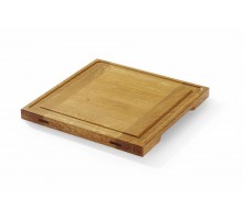Ozolkoka servēšanas dēlis, HENDI, 270x270x(H)20mm, 505472