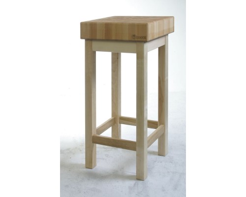 Wooden butcher block with base, HENDI, 400x400x(H)150mm, 505625