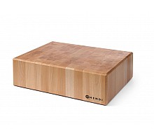 Wooden butcher block without base, HENDI, 500x400x(H)150mm, 505632