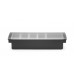 Condiment holder - 5 containers, Bar up, Black, 480x150x(H)100mm, 552131