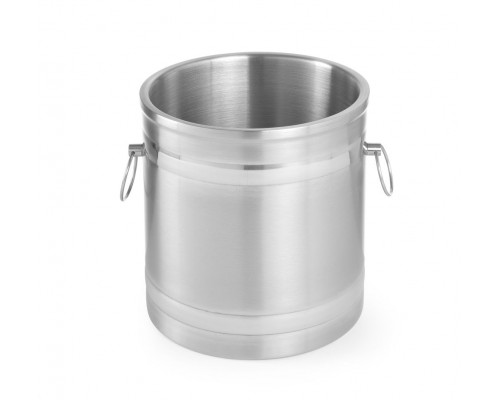 Ice bucket double walled, BarUp, 5L, Silver, ø200x(H)230mm, 594704