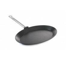 Fish frying pan - oval Titanium Professional, HENDI, 400x275x(H)35mm, 629604