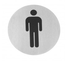 Door signs, HENDI, men, ø75mm, 663608