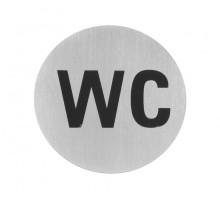 Door signs, HENDI, toilets, ø75mm, 663622