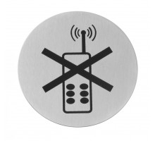 Door signs, HENDI, mobile off, ø75mm, 663653