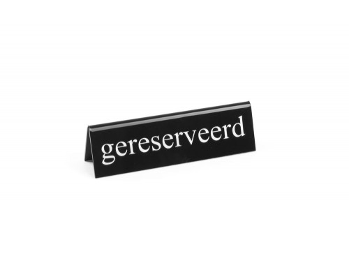 Table sign reserved, HENDI, rezerwacja, 130x30x(H)38mm, 663523