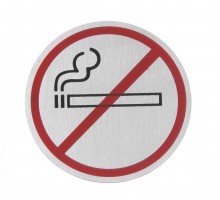 Door sign, HENDI, no smoking, ø75mm, 663790