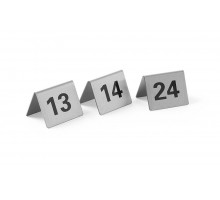 Informatīvas galda zīmes - numuri, HENDI, Cipari no 13 līdz 24, 50x35x(H)40mm, 663851