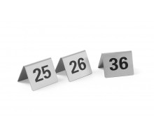 Informatīvas galda zīmes - numuri, HENDI, Cipari no 25 līdz 36, 50x35x(H)40mm, 663868