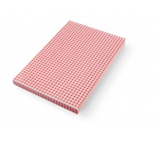 Greaseproof paper placemat - 500 pcs, HENDI, checked pattern, 500 pcs., 420x275mm, 678152