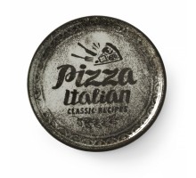 Pizza plate Recipe Collection Black, HENDI, Black, ø310mm, 768761